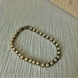 Pearl Bracelet Gold Tone Vintage “Coraline” Costume Jewelry Pearlcore Classic